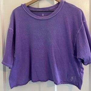 Free People Super-berry Cropped T-Shirt